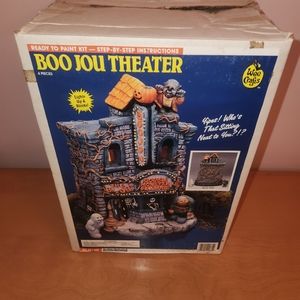 Boo Jou Theater New Unpainted Wee Crafts Halloween Decor